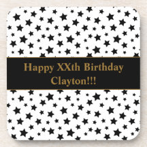 Zwarte sterren met bericht op zaterdag