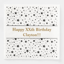 Zwarte sterren met bericht op zaterdag