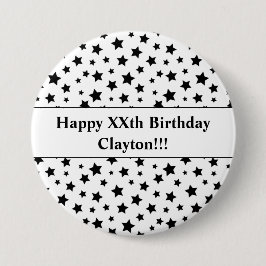 Zwarte sterren met Berichtendag Button