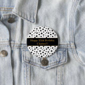 Zwarte sterren met Berichtendag Button (In situ)