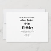 Zwarte sterren met berichtfoto van Birthday Party Kaart (Achterkant)