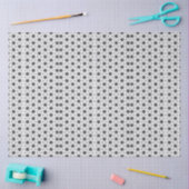 Zwarte sterren op wit geometrisch patroon tissuepapier (Craft)