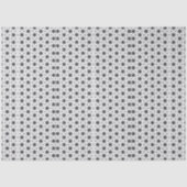 Zwarte sterren op wit geometrisch patroon tissuepapier (Voorkant)