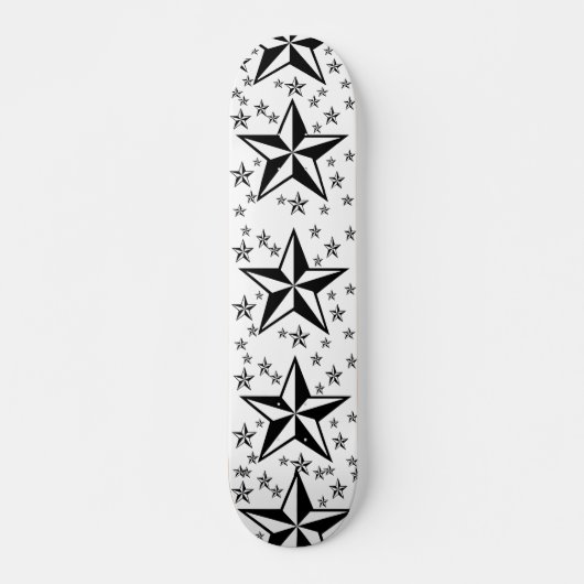 Zwarte sterren Skateboard (Voorkant)