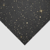 Zwarte Sterrennacht Abstract Galaxy Tissuepapier (Detail)