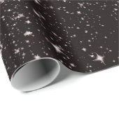 Zwarte sterrennachthemel cadeaupapier (Rol Hoek)