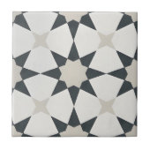 zwarte sterrentegels tegeltje (Voorkant)