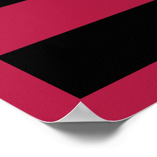 Zwarte stervormige Amerikaanse vlag Poster (Hoek)