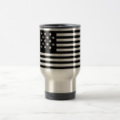 Zwarte stervormige Amerikaanse vlag Reisbeker (Center)