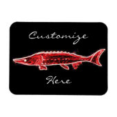 zwarte steur magneet (Horizontaal)