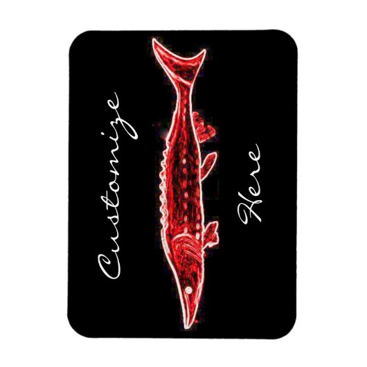 zwarte steur magneet (Verticaal)