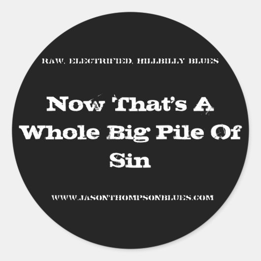 Zwarte Sticker (Voorkant)