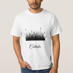zwarte sticker van het silhouet t-shirt