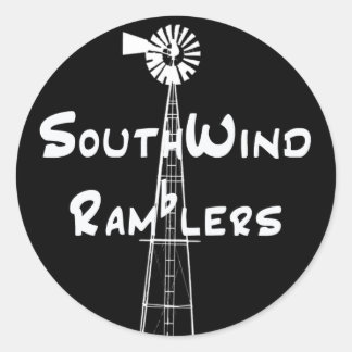 Zwarte Sticker Witte Horizontale Tekst