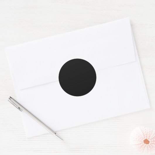 Zwarte Stickers & Labels (Envelop)