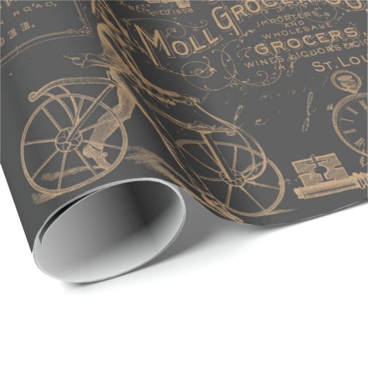 Zwarte  stijl cadeaupapier (Rol Hoek)