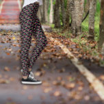 Zwarte stijlvolle geometrische gekleurde patroon-l leggings<br><div class="desc">Patroongeel paarse groene driehoek Leggings. Minimalistische en elegante stijl. Ideaal voor vrouwen.</div>