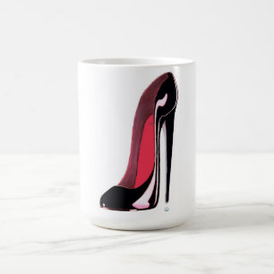 Zwarte stiletto Shoe Koffiemok