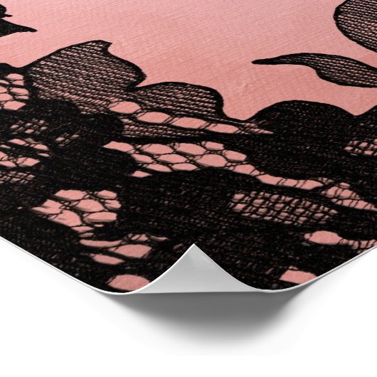 zwarte stiletto's en kant poster (Hoek)