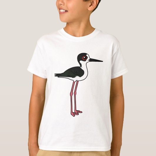 Zwarte Stilt T-shirt (Voorkant)