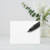 Zwarte stip briefkaart (Staand voorkant)