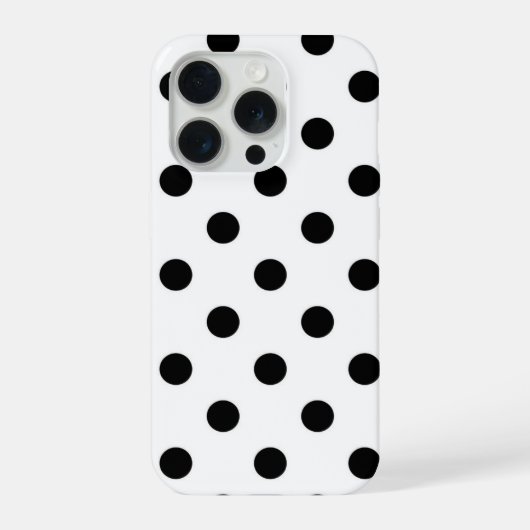 Zwarte Stip iPhone 15 Pro Hoesje (Achterkant)