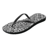 zwarte stip teenslippers