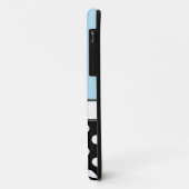 Zwarte Stippen Blauwe iPhone 5 Hoes (Achterkant/links)