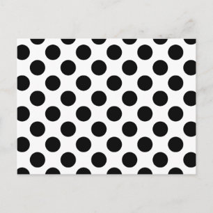 Zwarte stippen briefkaart