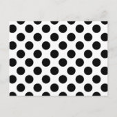 Zwarte stippen briefkaart (Voorkant)