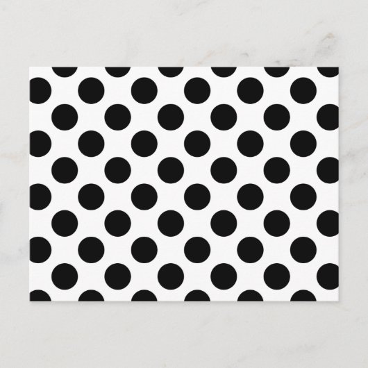 Zwarte stippen briefkaart (Voorkant)