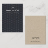 ZWARTE STIPPEN CIRCLE PATROON EARRING DISPLAY LOGO VISITEKAARTJE (Voorkant / Achterkant)