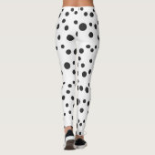 Zwarte stippen dalmatis leggings (Achterkant)