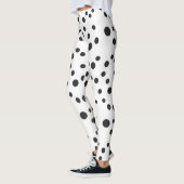 Zwarte stippen dalmatis leggings (Links)
