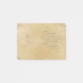 Zwarte Stippen die kraft Paper collage achtergrond Post-it® Notes (Voorkant)