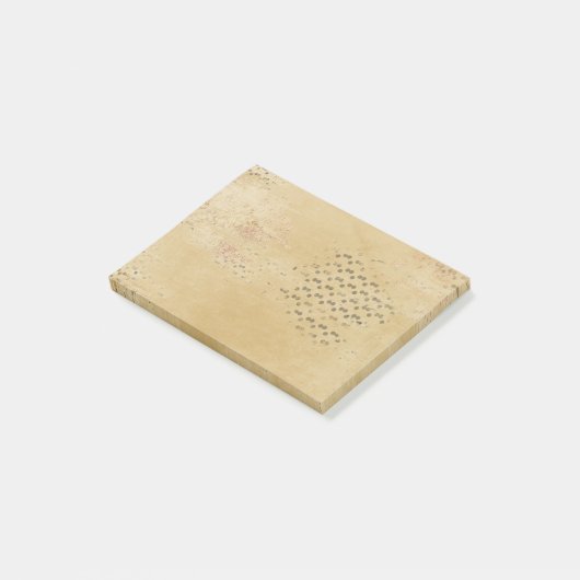 Zwarte Stippen die kraft Paper collage achtergrond Post-it® Notes (Schuin)