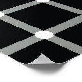 Zwarte Stippen knipperen - optische illusie Poster (Hoek)