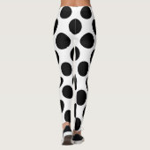 Zwarte Stippen Leggings (Achterkant)