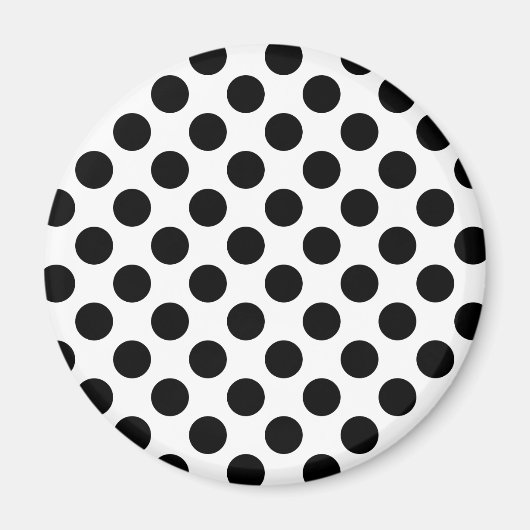 Zwarte stippen magneet (Voorkant)