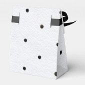 zwarte stippen op wit bedankdoosjes (Achterkant)