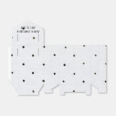 zwarte stippen op wit bedankdoosjes (Uitgevouwen)