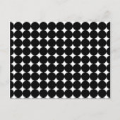 Zwarte Stippen op wit Briefkaart (Voorkant)