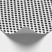 zwarte stippen op wit cadeaupapier (Hoek)