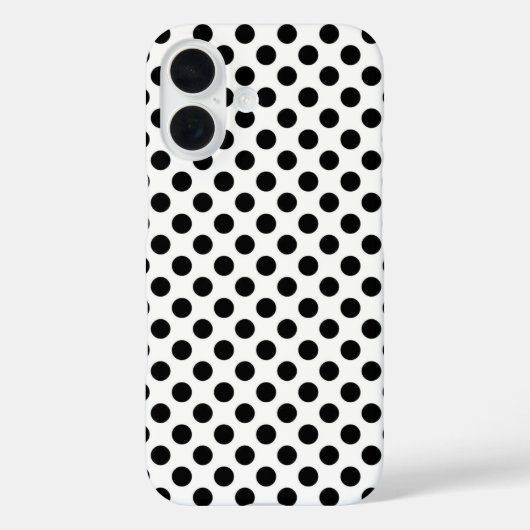 Zwarte Stippen Op Wit Case-Mate iPhone Case (Achterkant)
