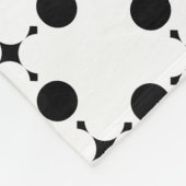 Zwarte stippen, stippen, Stippen, gestippeld Fleece Deken (Hoek)