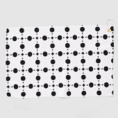 Zwarte stippen, stippen, Stippen, gestippeld Golfhanddoek (Horizontaal)