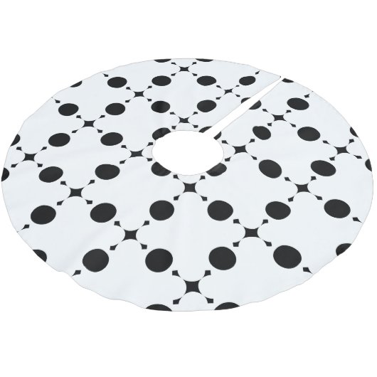 Zwarte stippen, stippen, Stippen, gestippeld Kerstboom Rok (Gekanteld)