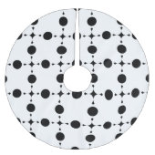 Zwarte stippen, stippen, Stippen, gestippeld Kerstboom Rok (Voorkant)