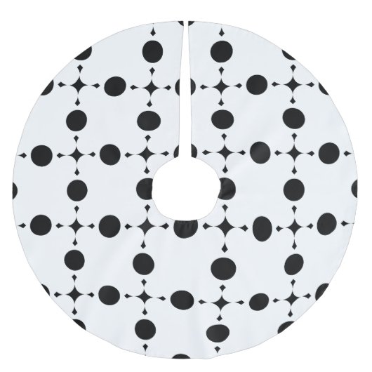 Zwarte stippen, stippen, Stippen, gestippeld Kerstboom Rok (Voorkant)