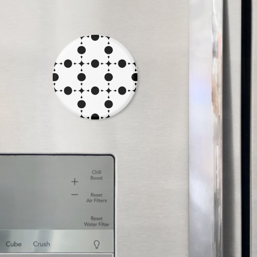 Zwarte stippen, stippen, Stippen, gestippeld Magneet (Insitu (Koelkast))